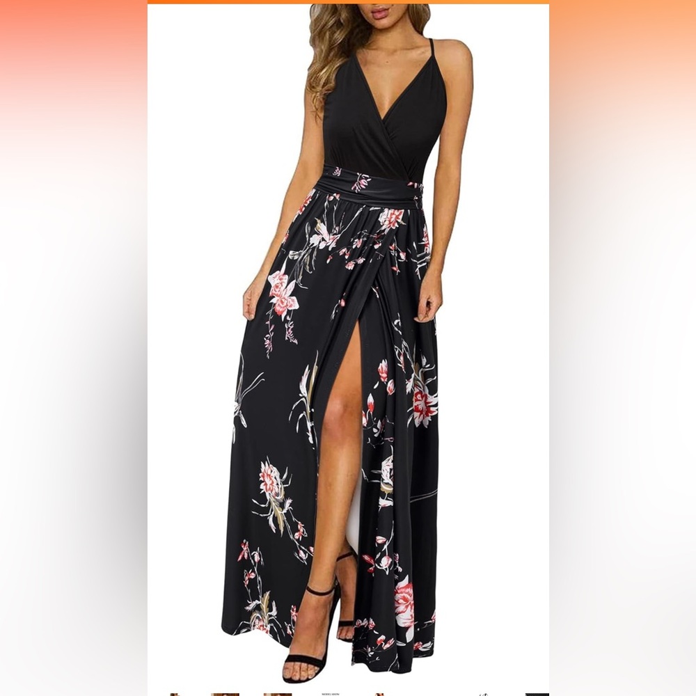 Black Floral Dresss